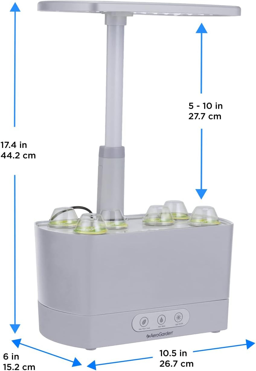 Harvest - Indoor Garden with LED Grow Light, Cool Gray